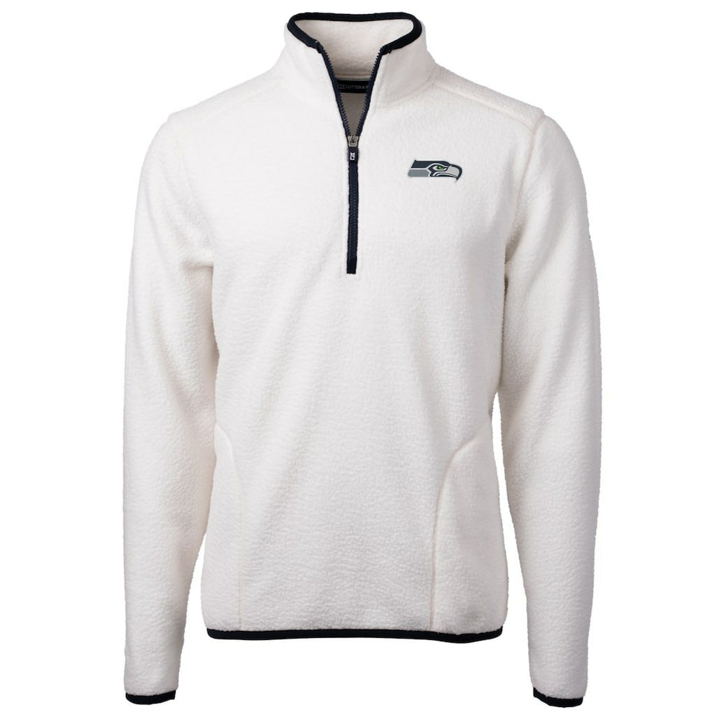 Seattle Seahawks Cutter & Buck Cascade Eco Sherpa Fleece Quarter-Zip Pullover Jacket | NFL Near me