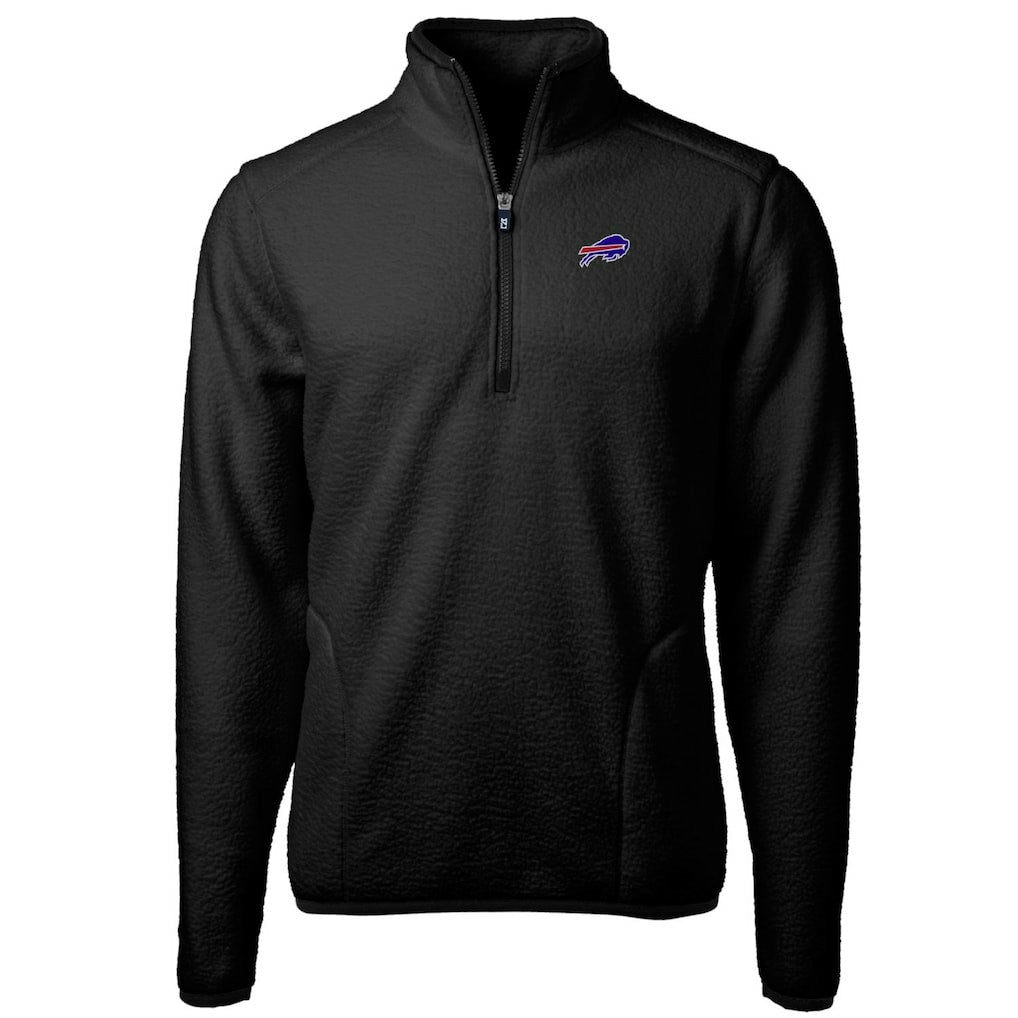 Buffalo Bills Cutter & Buck Big & Tall Cascade Eco Sherpa Fleece Quarter-Zip Pullover Jacket | NFL Discount