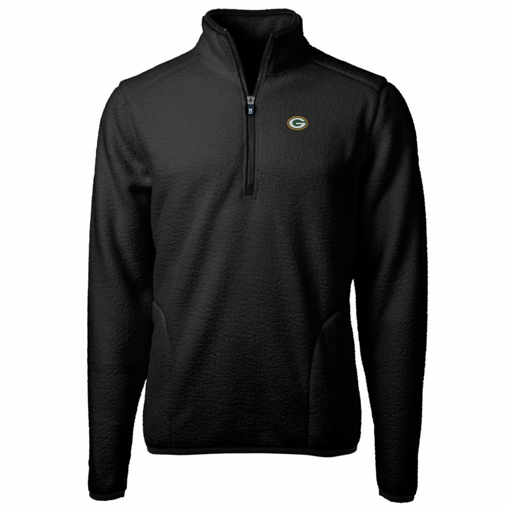 Green Bay Packers Cutter & Buck Big & Tall Cascade Eco Sherpa Fleece Quarter-Zip Pullover Jacket | NFL Sale
