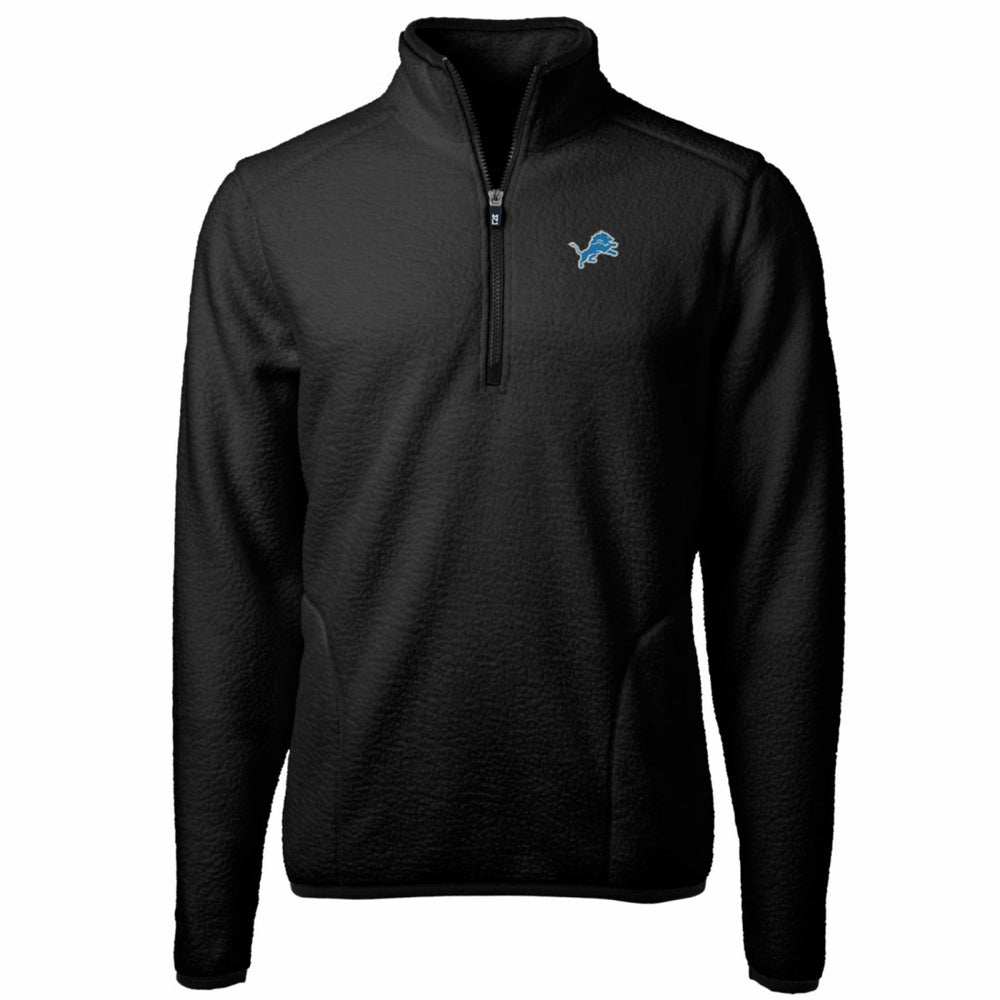 Detroit Lions Cutter & Buck Big & Tall Cascade Eco Sherpa Fleece Quarter-Zip Pullover Jacket | NFL Hot