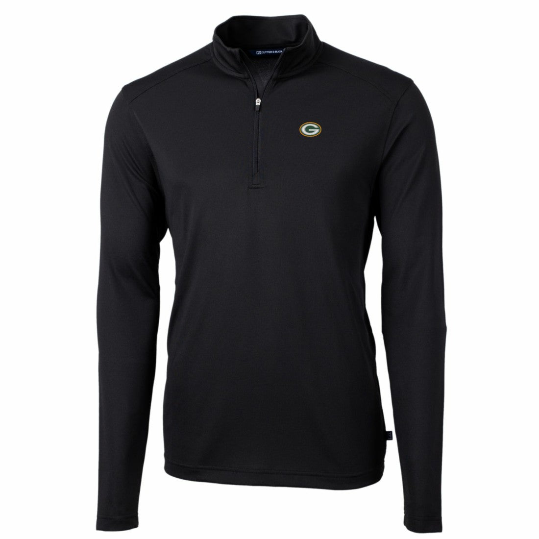 Green Bay Packers Cutter & Buck Big & Tall Virtue Eco Pique Quarter-Zip Pullover Jacket | NFL Outlet