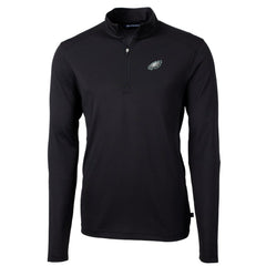 Philadelphia Eagles Cutter & Buck Big & Tall Virtue Eco Pique Quarter-Zip Pullover Jacket | NFL Sale