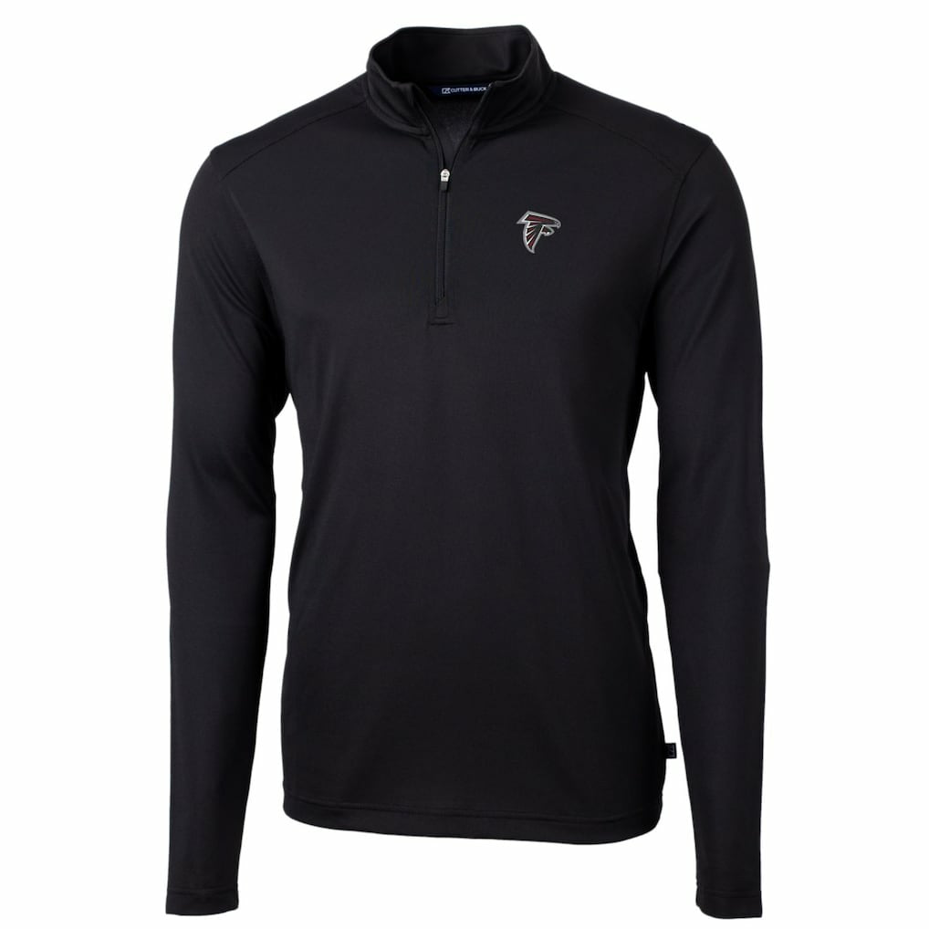 Atlanta Falcons Cutter & Buck Big & Tall Virtue Eco Pique Quarter-Zip Pullover Jacket | NFL Near me