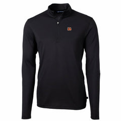 Cincinnati Bengals Cutter & Buck Big & Tall Virtue Eco Pique Quarter-Zip Pullover Jacket | NFL Sale