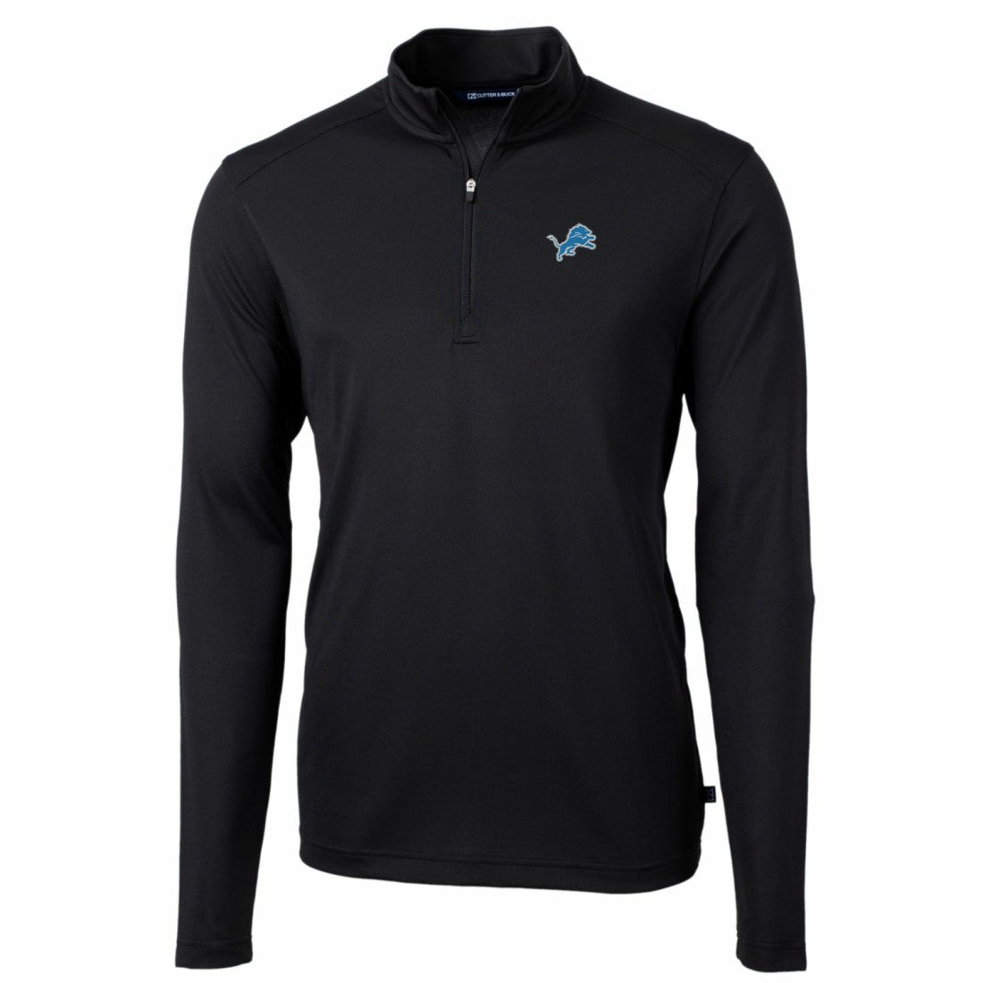 Detroit Lions Cutter & Buck Big & Tall Virtue Eco Pique Quarter-Zip Pullover Jacket | NFL New