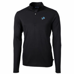 Detroit Lions Cutter & Buck Big & Tall Virtue Eco Pique Quarter-Zip Pullover Jacket | NFL New