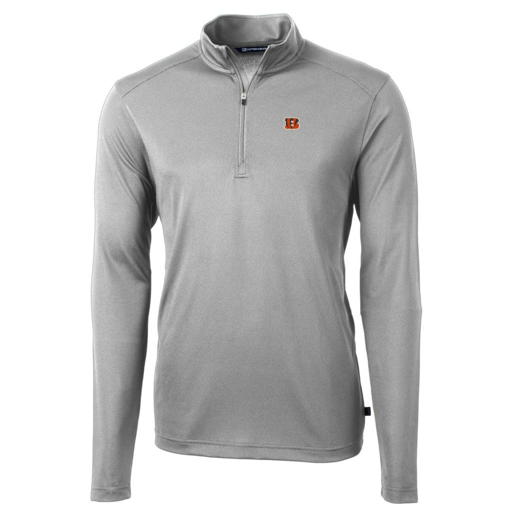 Cincinnati Bengals Cutter & Buck Big & Tall Virtue Eco Pique Quarter-Zip Pullover Jacket | NFL Near me