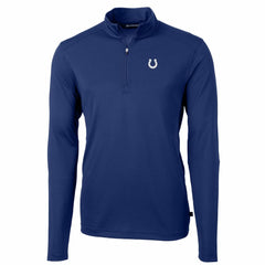 Indianapolis Colts Cutter & Buck Big & Tall Virtue Eco Pique Quarter-Zip Pullover Jacket | NFL Sale