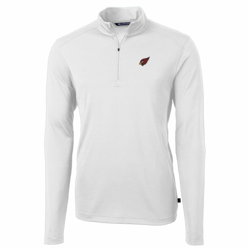 Arizona Cardinals Cutter & Buck Big & Tall Virtue Eco Pique Quarter-Zip Pullover Jacket | NFL Outlet