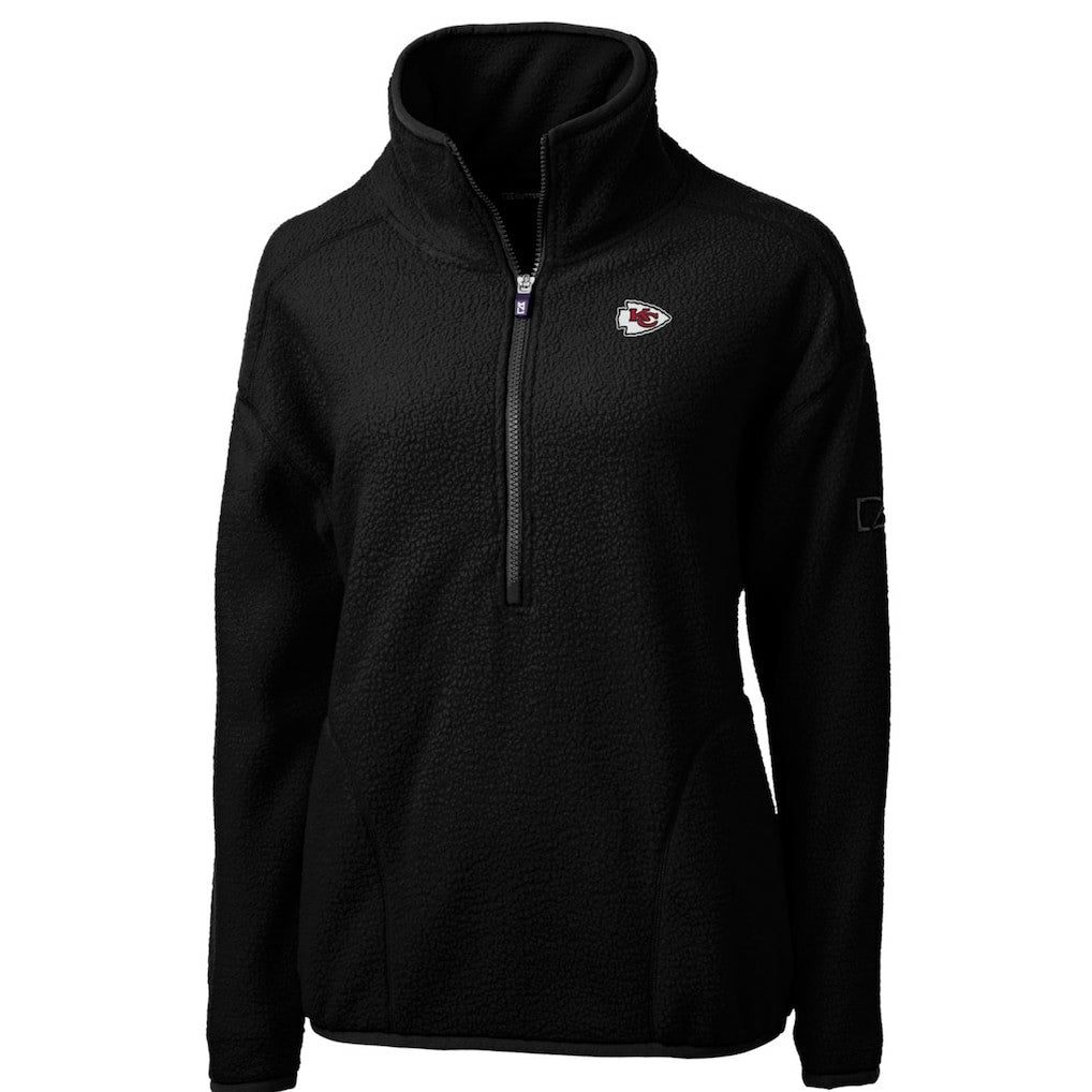 Kansas City Chiefs Cutter & Buck Women's Cascade Eco Sherpa Fleece Half-Zip Pullover Jacket | NFL Near me