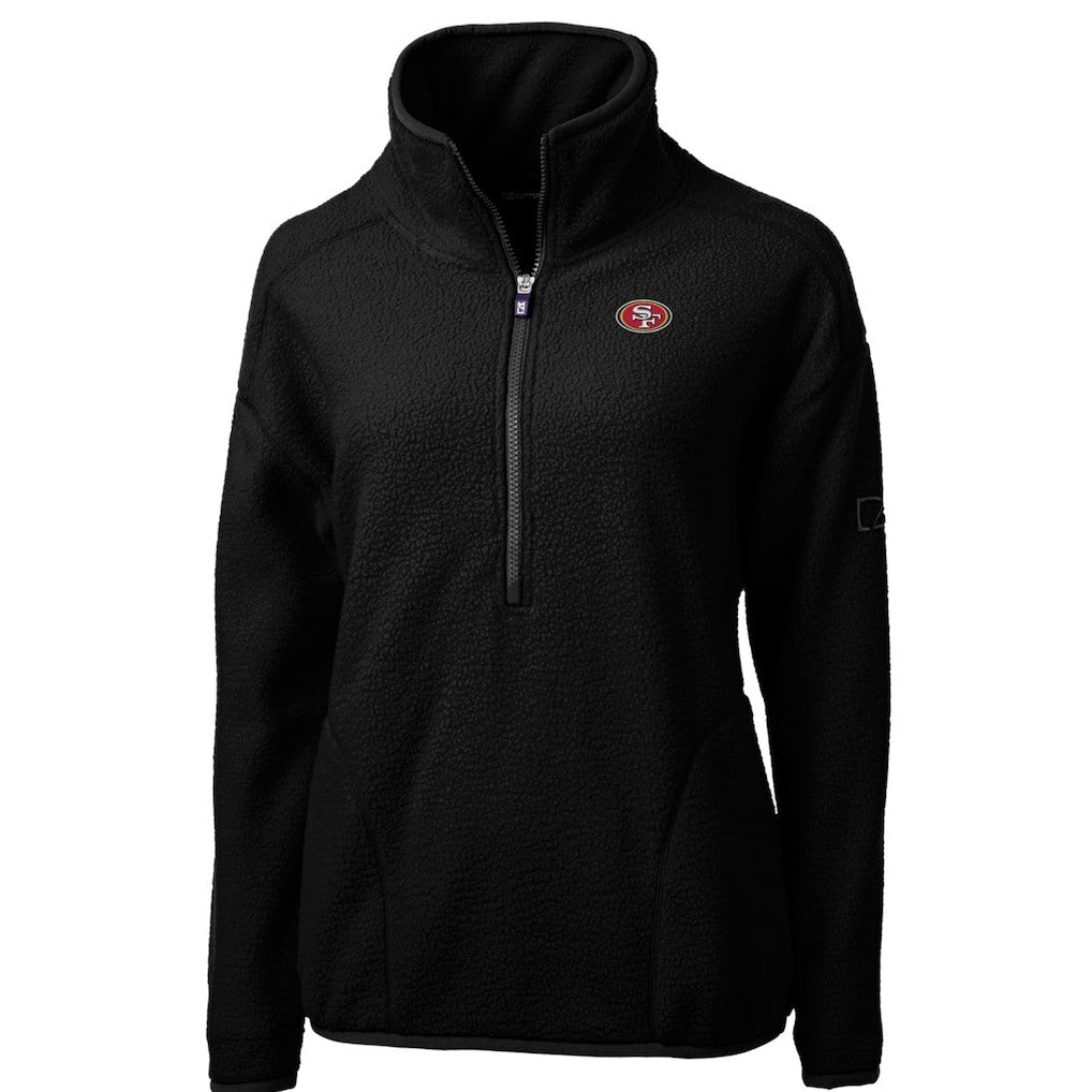 San Francisco 49ers Cutter & Buck Women's Cascade Eco Sherpa Fleece Half-Zip Pullover Jacket | NFL US