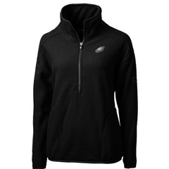 Philadelphia Eagles Cutter & Buck Women's Cascade Eco Sherpa Fleece Half-Zip Pullover Jacket | NFL Online