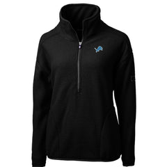 Detroit Lions Cutter & Buck Women's Cascade Eco Sherpa Fleece Half-Zip Pullover Jacket | NFL Discount