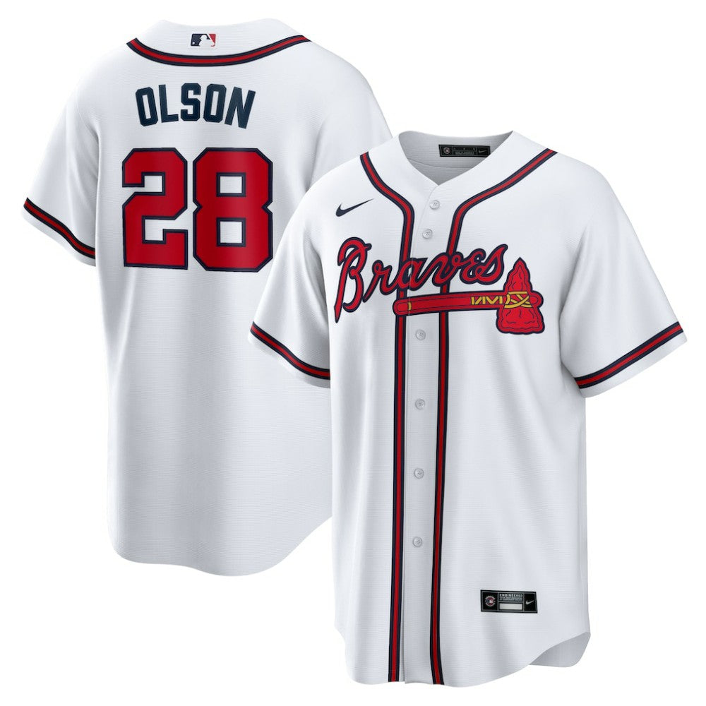 Matt Olson Atlanta Braves Nike Home Replica Player Jersey - MLB Jerseys