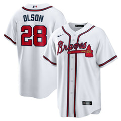 Matt Olson Atlanta Braves Nike Home Replica Player Jersey - MLB Jerseys