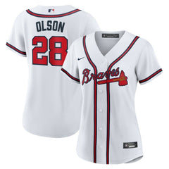 Matt Olson Atlanta Braves Nike Women's Home Replica Player Jersey - MLB Jerseys