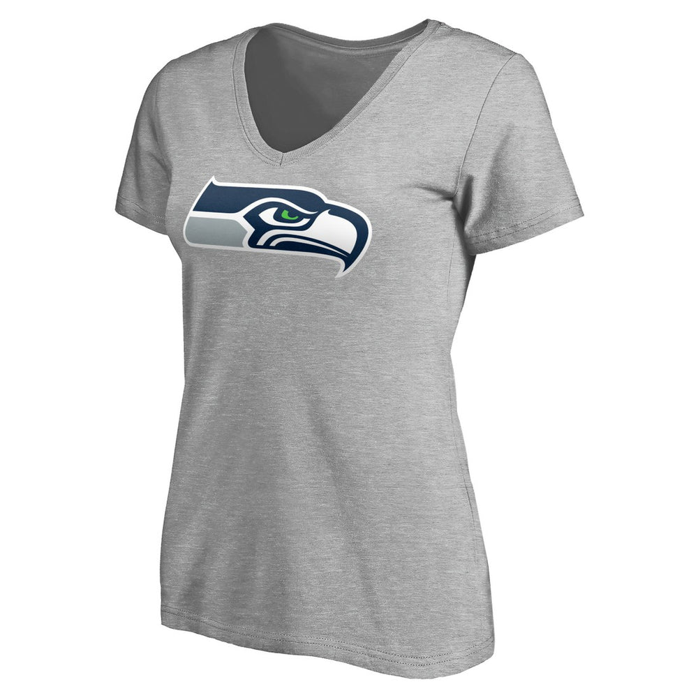Seattle Seahawks Women's Team Authentic Custom V-Neck T-Shirt | NFL Sale