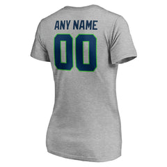 Seattle Seahawks Women's Team Authentic Custom V-Neck T-Shirt | NFL Sale