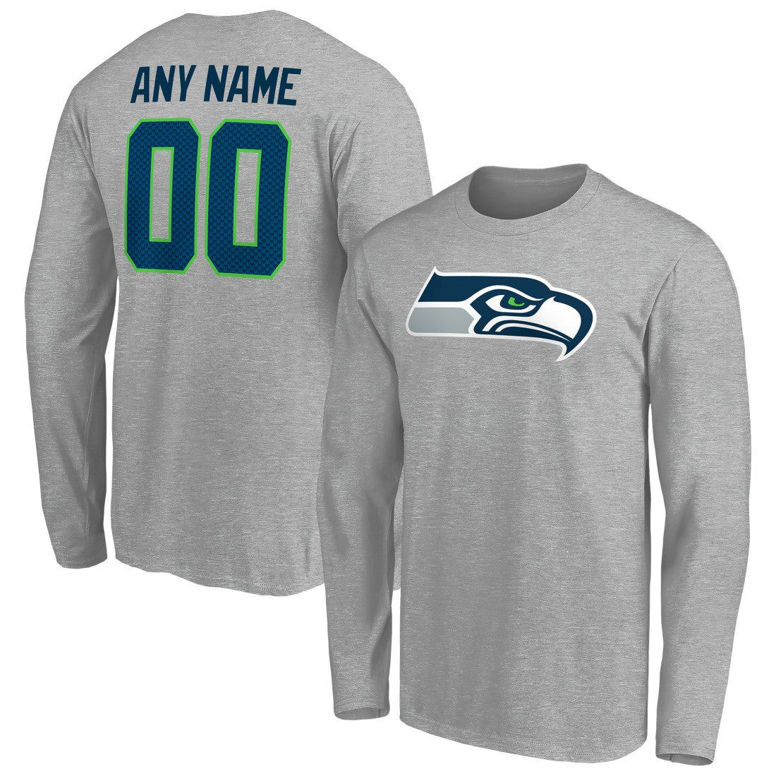 Seattle Seahawks Team Authentic Custom Long Sleeve T-Shirt | NFL Outlet