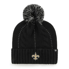 New Orleans Saints '47 Women's Bauble Cuffed Knit Hat with Pom | NFL New