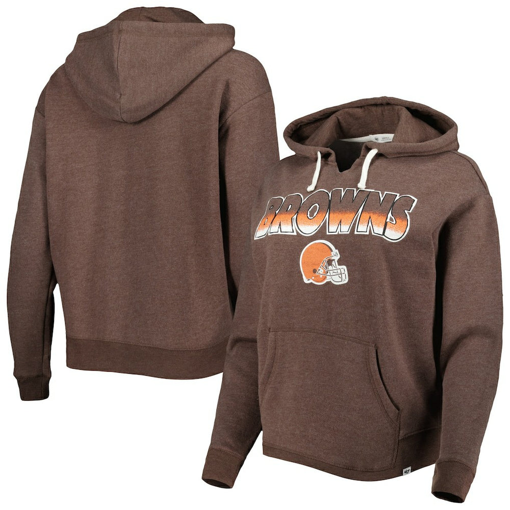 Cleveland Browns '47 Women's Color Rise Kennedy Pullover Hoodie | NFL Near me