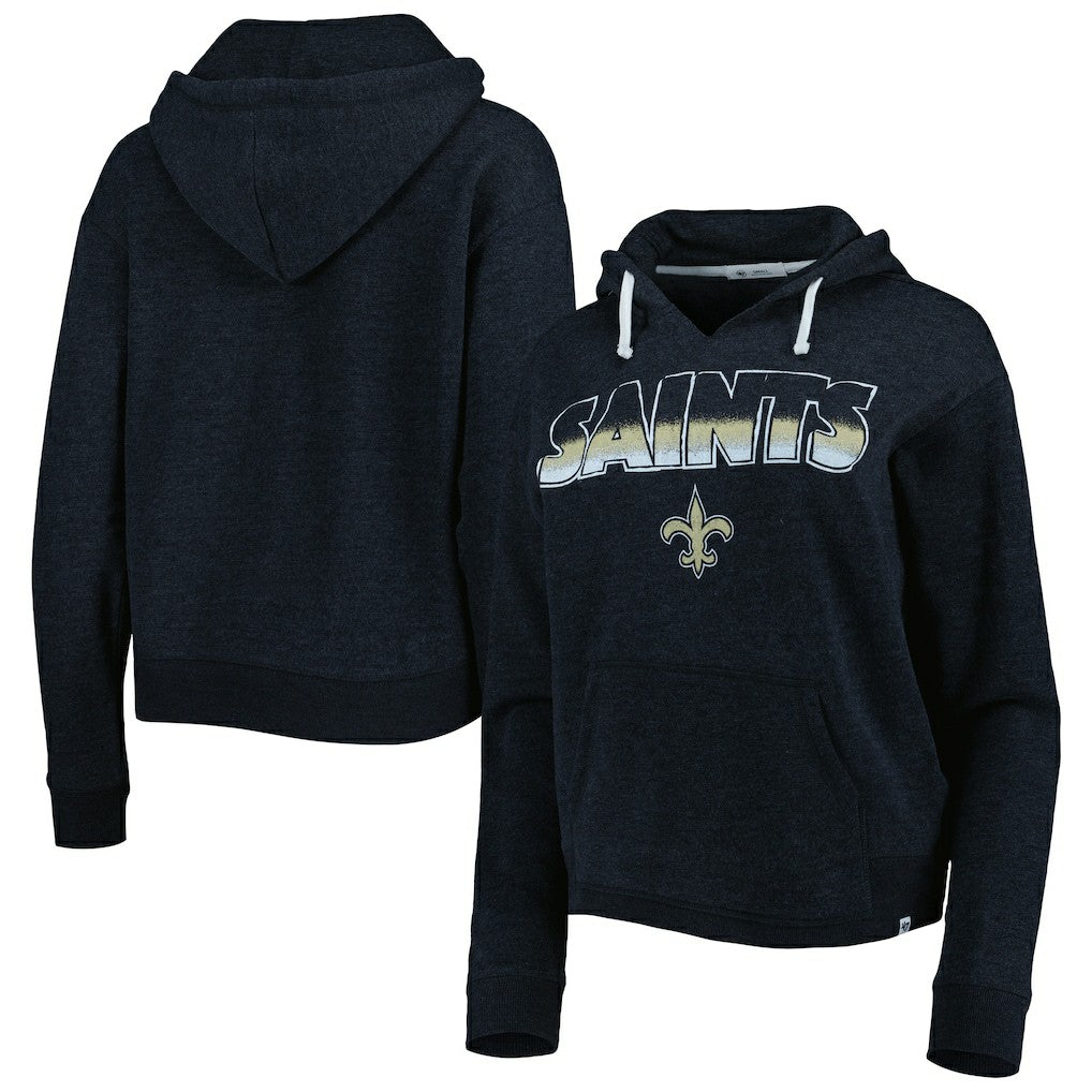 New Orleans Saints '47 Women's Color Rise Kennedy Notch Neck Pullover Hoodie | NFL New