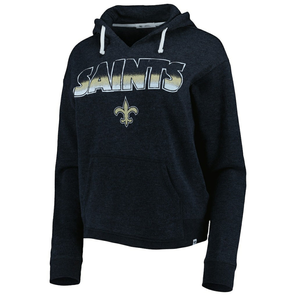 New Orleans Saints '47 Women's Color Rise Kennedy Notch Neck Pullover Hoodie | NFL New