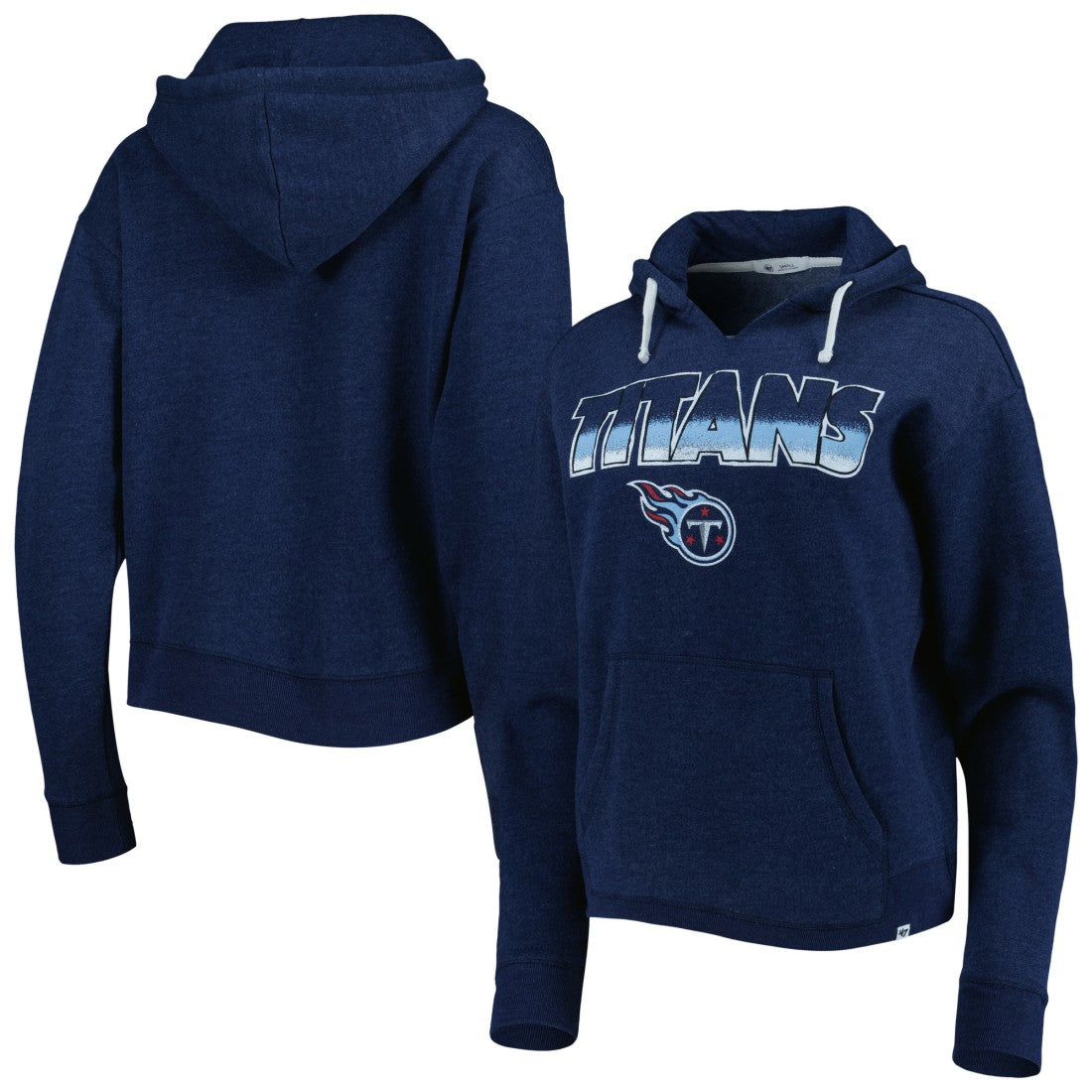 Tennessee Titans '47 Women's Color Rise Kennedy Notch Neck Pullover Hoodie | NFL On sale