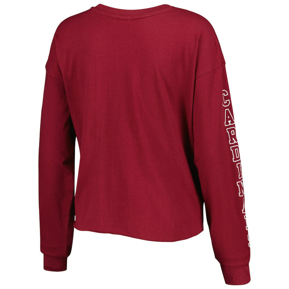 Arizona Cardinals '47 Women's Skyler Parkway Cropped Long Sleeve T-Shirt | NFL Hot