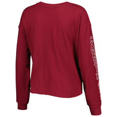 Arizona Cardinals '47 Women's Skyler Parkway Cropped Long Sleeve T-Shirt | NFL Hot