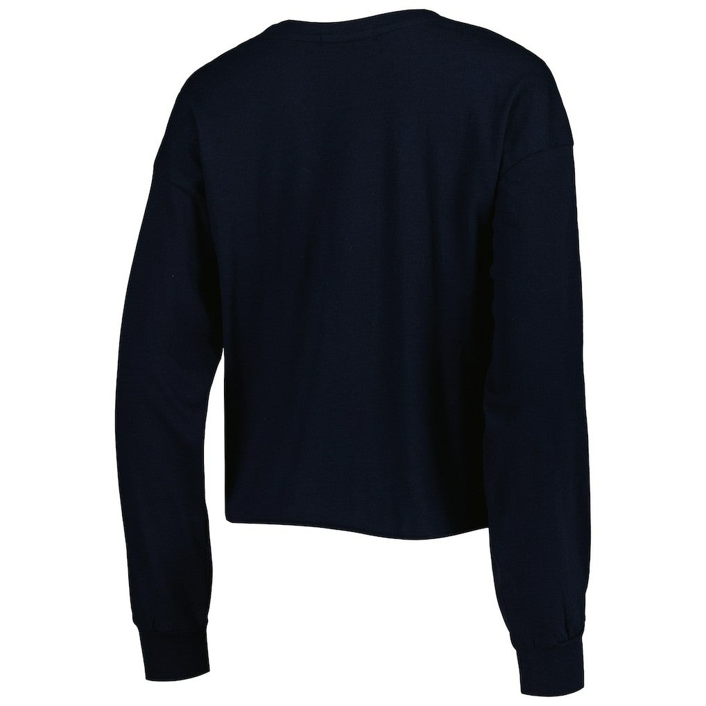 New Orleans Saints '47 Women's Skyler Parkway Cropped Long Sleeve T-Shirt | NFL Sale