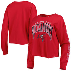 Tampa Bay Buccaneers '47 Women's Skyler Parkway Cropped Long Sleeve T-Shirt | NFL On sale