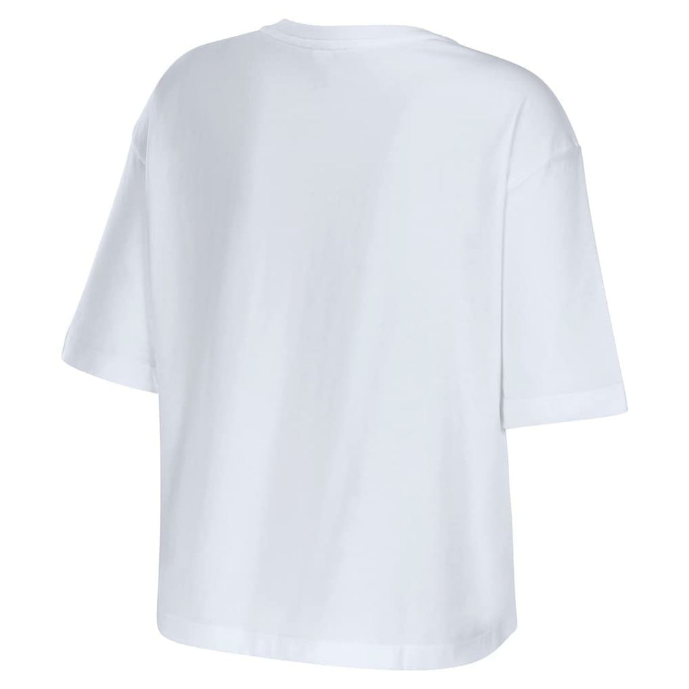 New Orleans Saints WEAR by Erin Andrews Women's Boxy Floral Cropped T-Shirt | NFL Sale