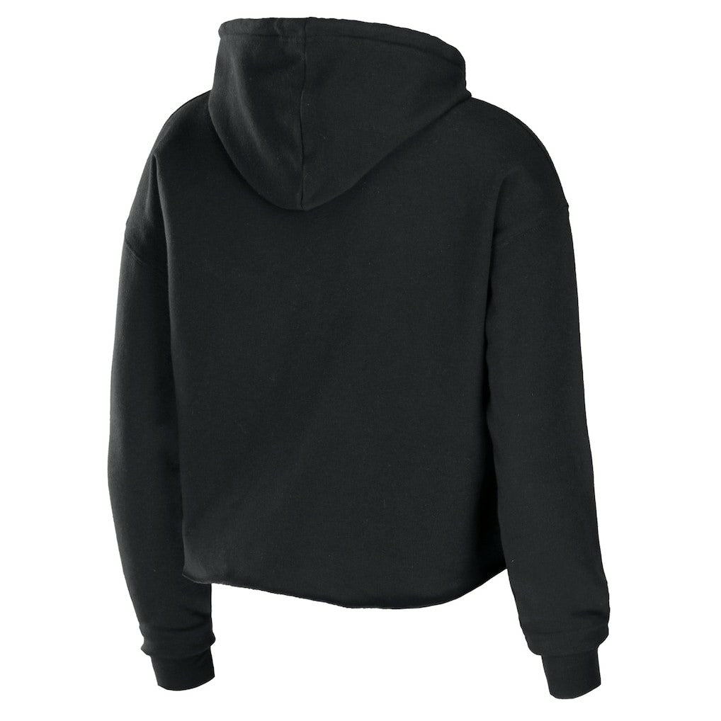 Miami Dolphins WEAR by Erin Andrews Women's Cropped Sponge Fleece Pullover Hoodie | NFL Near me