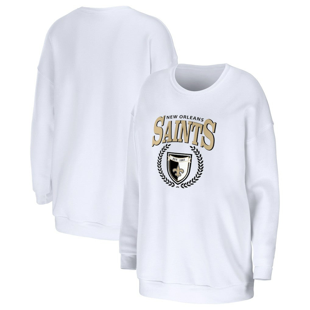 New Orleans Saints WEAR by Erin Andrews Women's Oversized Pullover Sweatshirt | NFL US
