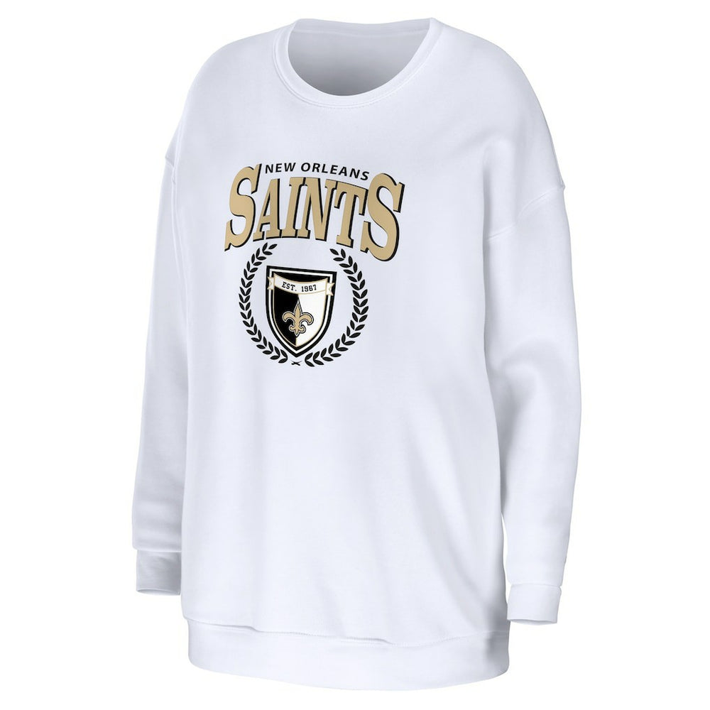 New Orleans Saints WEAR by Erin Andrews Women's Oversized Pullover Sweatshirt | NFL US