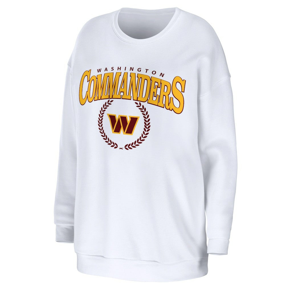 Washington Commanders WEAR by Erin Andrews Women's Oversized Pullover Sweatshirt | NFL Outlet