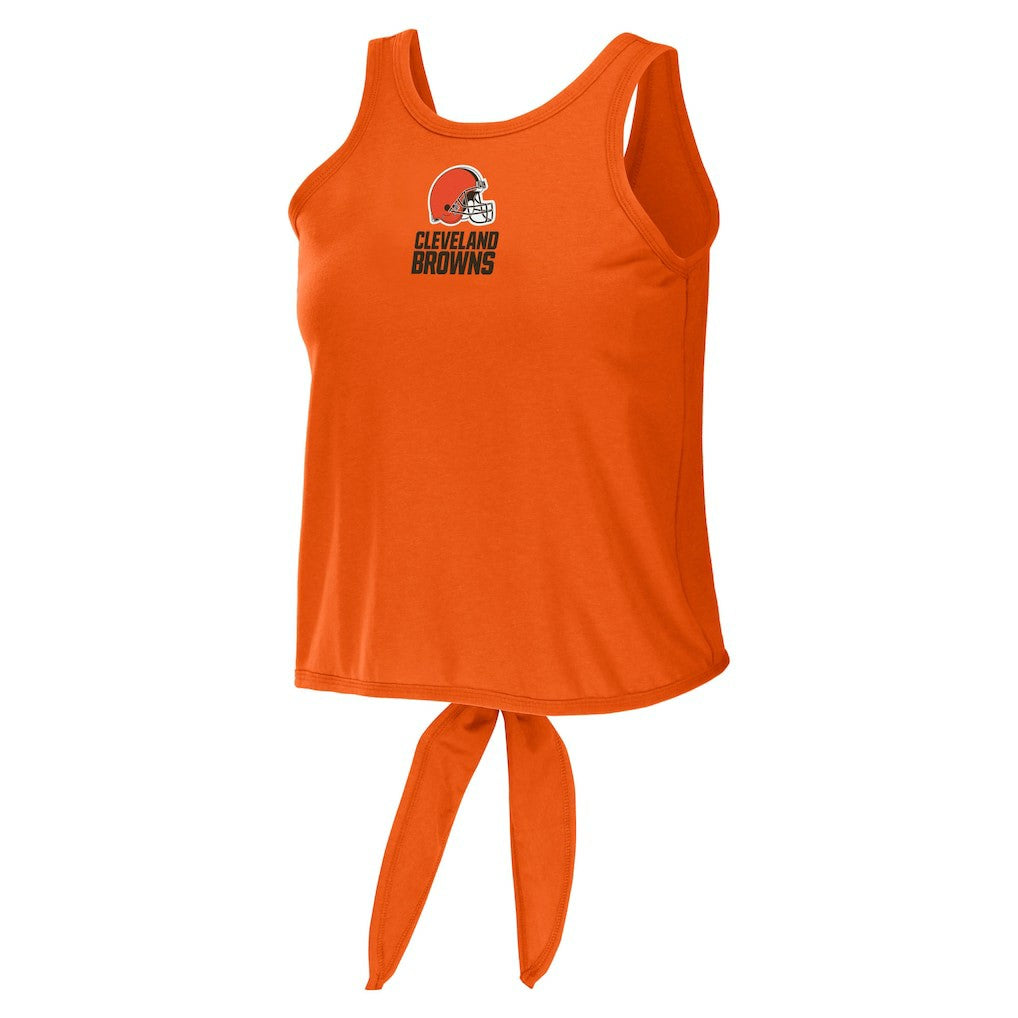Cleveland Browns WEAR by Erin Andrews Women's Open Back Twist Tie Tank Top | NFL On sale