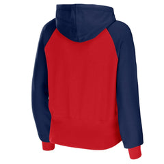 New England Patriots WEAR by Erin Andrews Women's Colorblock Lightweight Full-Zip Hoodie | NFL Outlet