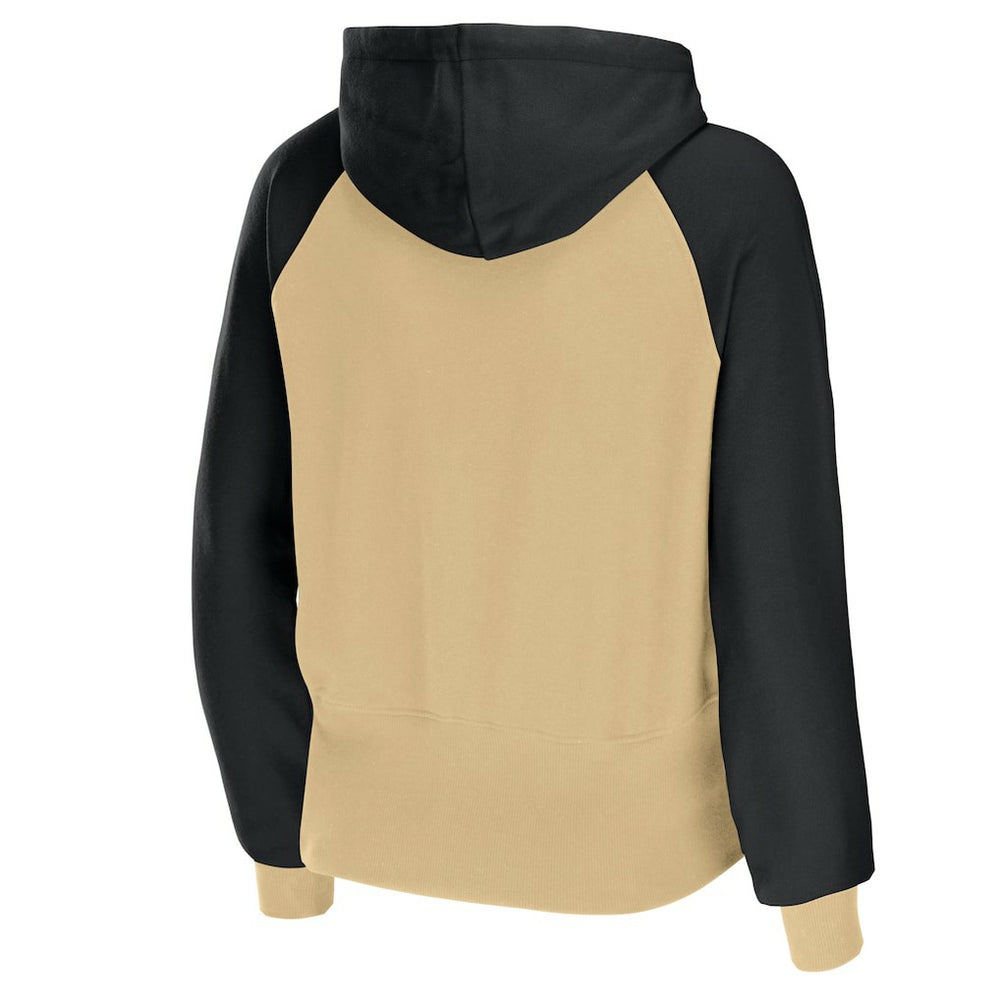 New Orleans Saints WEAR by Erin Andrews Women's Colorblock Lightweight Full-Zip Hoodie | NFL New