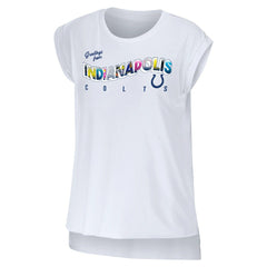 Indianapolis Colts WEAR by Erin Andrews Women's Greetings From Muscle T-Shirt | NFL Sale