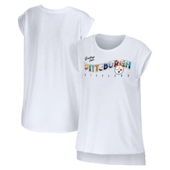 Pittsburgh Steelers WEAR by Erin Andrews Women's Greetings From Muscle T-Shirt | NFL Near me
