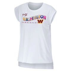 Washington Commanders WEAR by Erin Andrews Women's Greetings From Muscle T-Shirt | NFL Near me