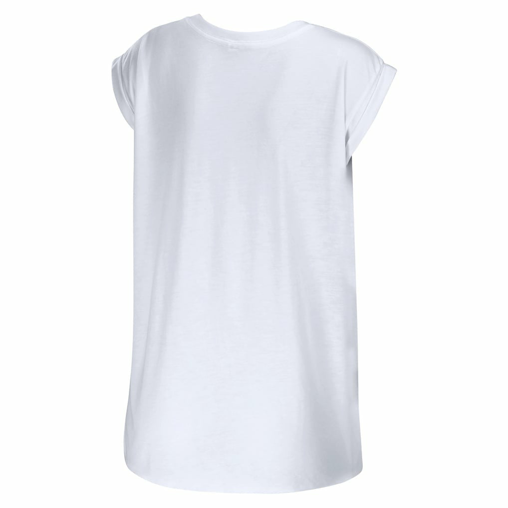 Washington Commanders WEAR by Erin Andrews Women's Greetings From Muscle T-Shirt | NFL Near me