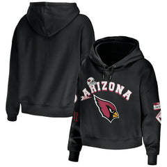 Arizona Cardinals WEAR by Erin Andrews Women's Modest Cropped Pullover Hoodie | NFL Online