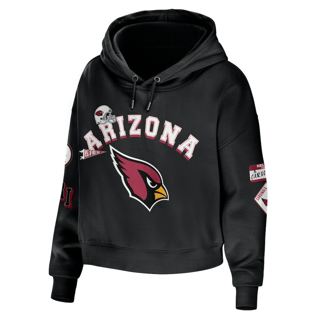 Arizona Cardinals WEAR by Erin Andrews Women's Modest Cropped Pullover Hoodie | NFL Online