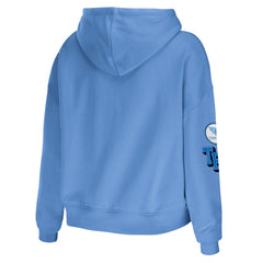 Tennessee Titans WEAR by Erin Andrews Women's Modest Cropped Pullover Hoodie | NFL Outlet