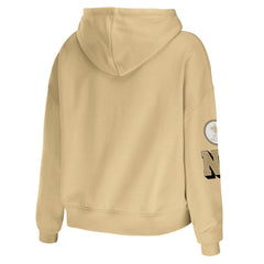 New Orleans Saints WEAR by Erin Andrews Women's Plus Size Modest Cropped Pullover Hoodie | NFL Discount