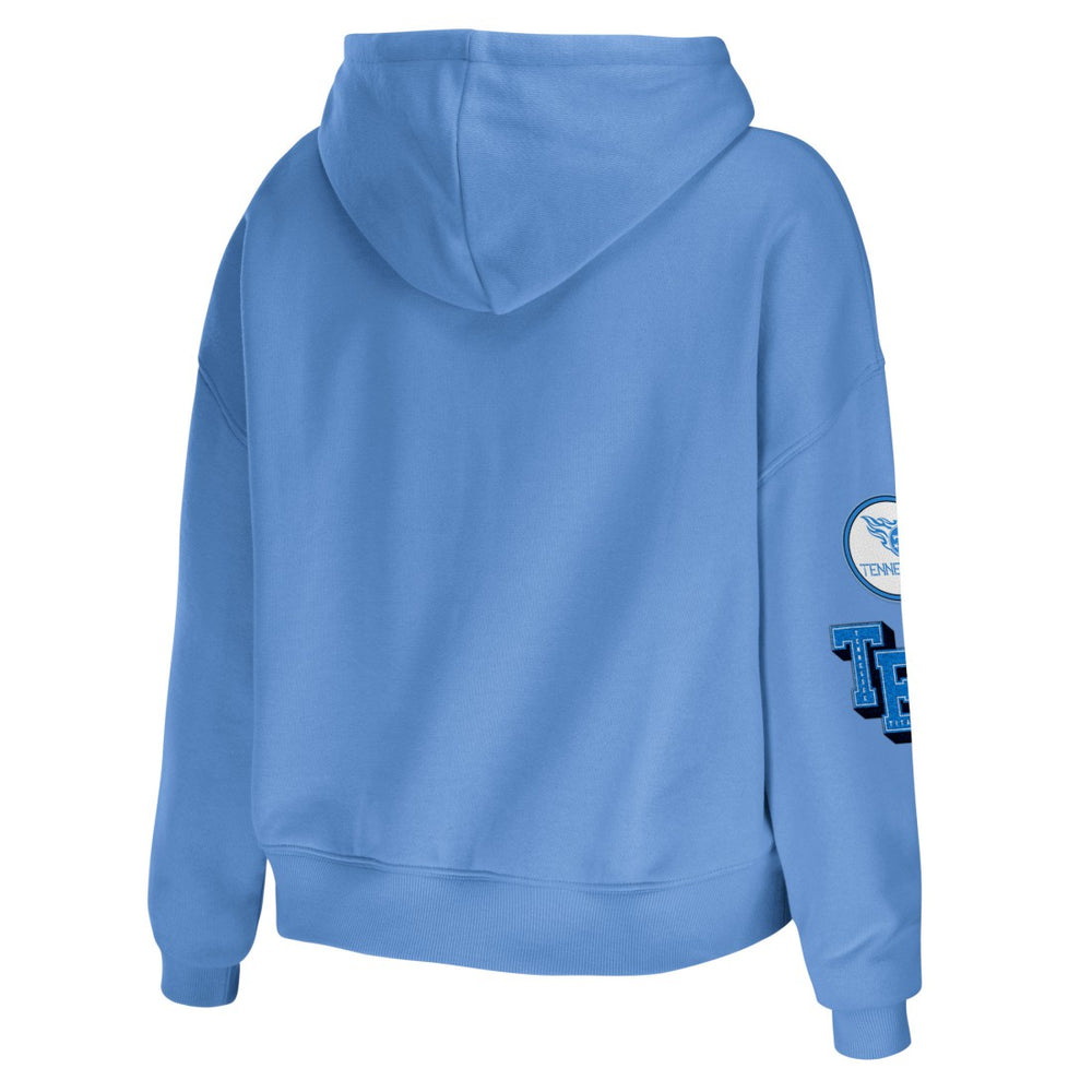 Tennessee Titans WEAR by Erin Andrews Women's Plus Size Modest Cropped Pullover Hoodie | NFL US