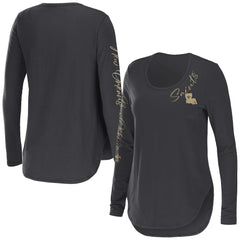 New Orleans Saints WEAR by Erin Andrews Women's Team Scoop Neck T-Shirt | NFL Online